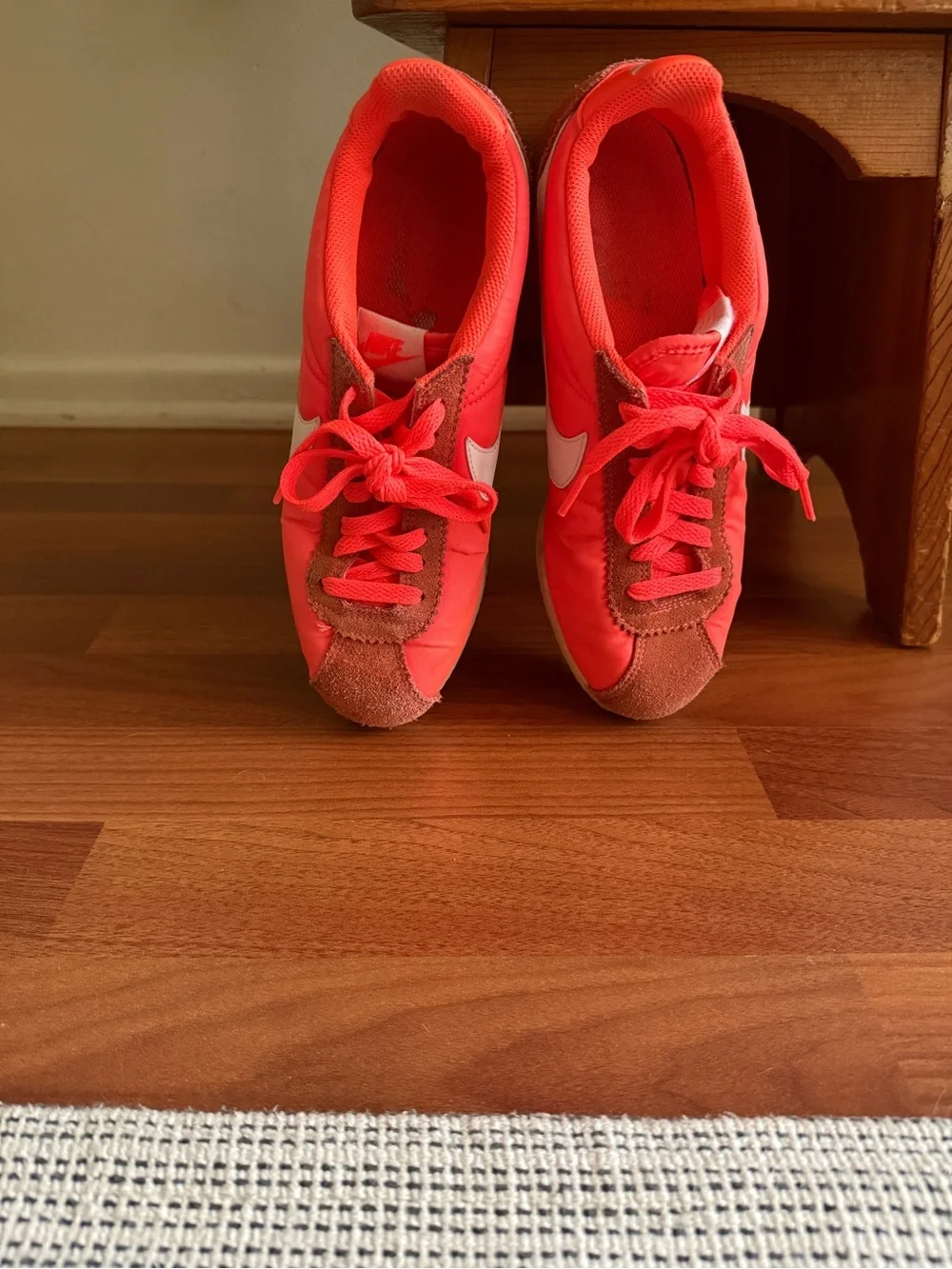 Nike Cortez Women’s Red/Orange and White Low-Top Sneakers